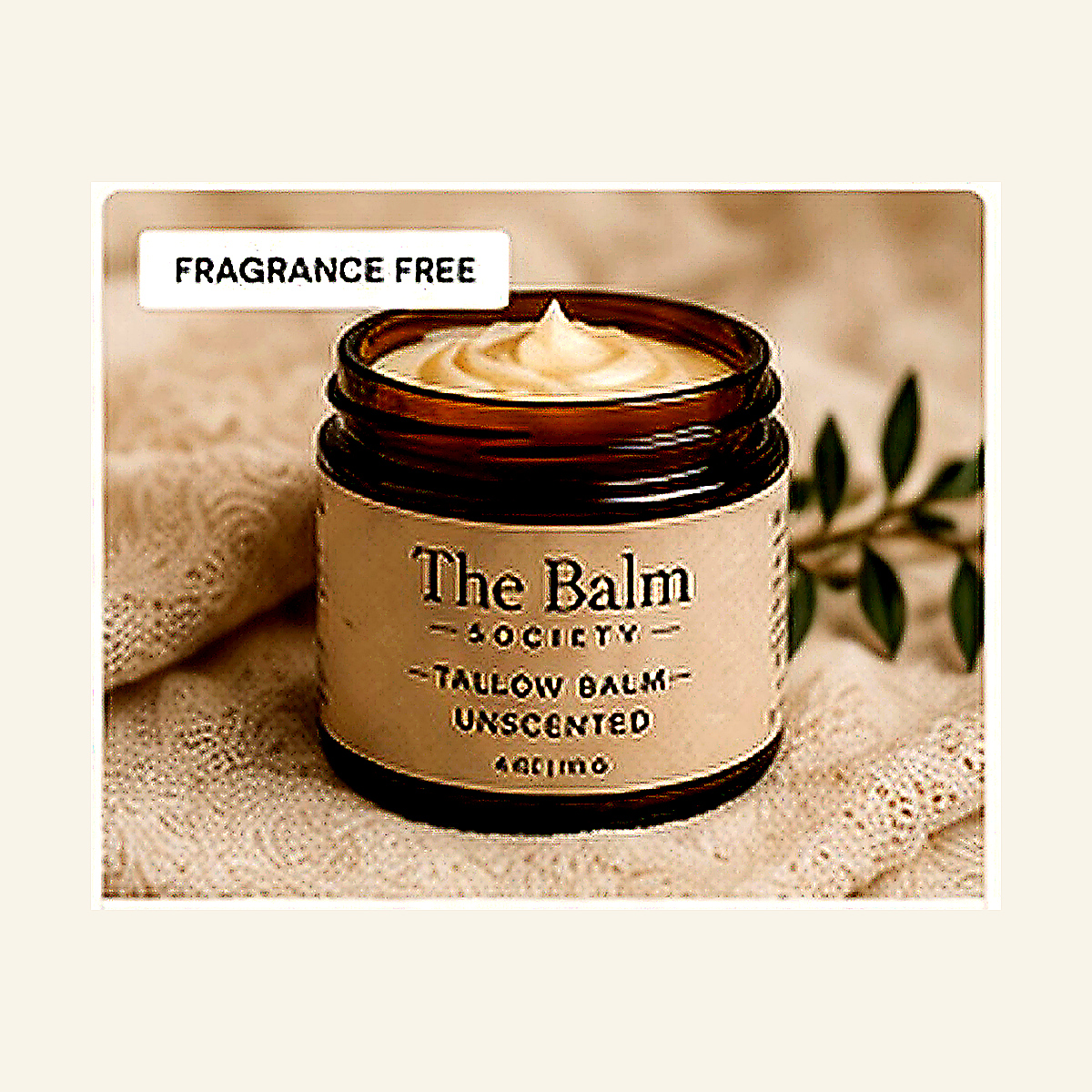 Unscented 4 oz tallow balm